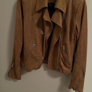 Vici Camel Leather Jacket